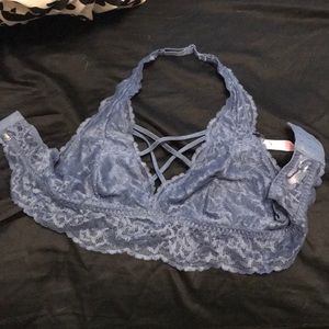 VS Blue Lacey Bralette
